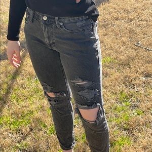 Abercrombie and fitch, skinny taper stretch , black jeans